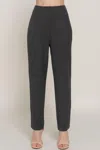 Truedames High Waist Pintuck Detail Long Pants In Gray