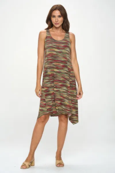 Truedames Hit Diamond Side Tank Dress In Multi