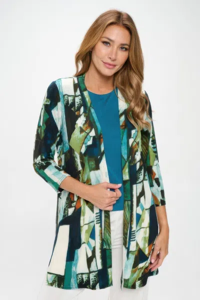 Truedames Hit Duster Jacket In Green