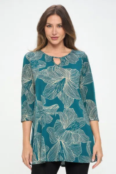 Truedames Hit Key-hole Top In Blue