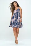 Truedames Hit Missy Tank Dress In Blue