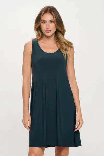 Truedames Hit Missy Tank Dress In Green