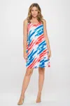 Truedames Hit Missy Tank Dress In Multi