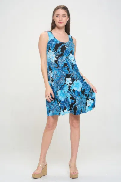 Truedames Hit Missy Tank Dress In Multi