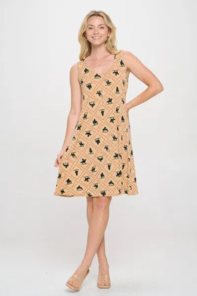 Truedames Hit Missy Tank Dress In Sand