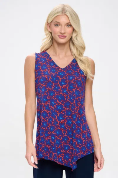 Truedames Hit Point V-nk Tank Top In Blue