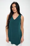Truedames Hit Point V-nk Tank Top In Green