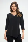 Truedames Hit Point V-nk Top In Black