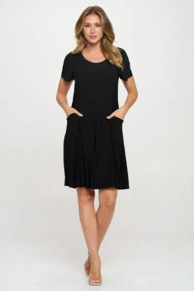 Truedames Hit Princess Line W/pocket Dress In Black