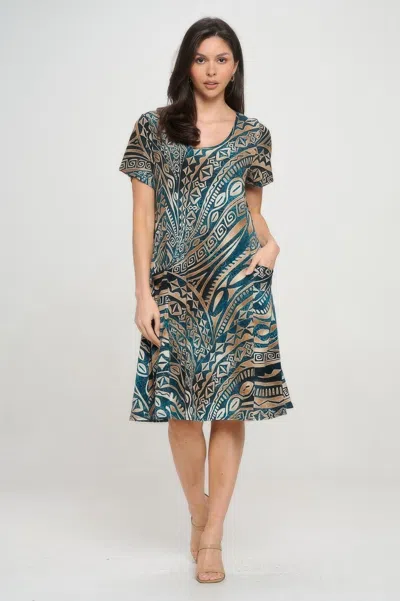 Truedames Hit Princess Line W/pocket Dress In Blue