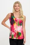 Truedames Hit Print Sleeveless Tank Top In Multi