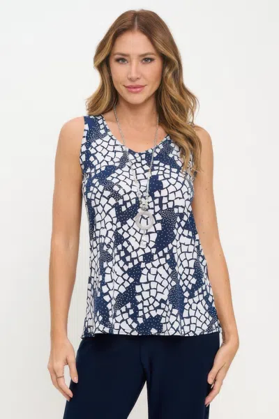 Truedames Hit Print Sleeveless Tank Top In Multi