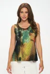 Truedames Hit Print Sleeveless Tank Top In Multi