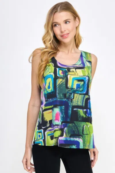 Truedames Hit Print Sleeveless Tank Top In Multi