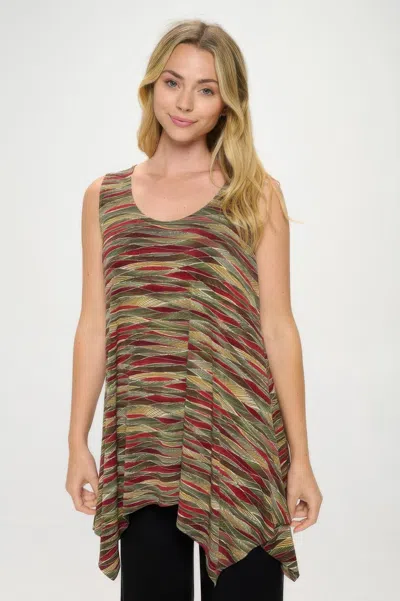 Truedames Hit Shark Bite Hem Tank In Multi