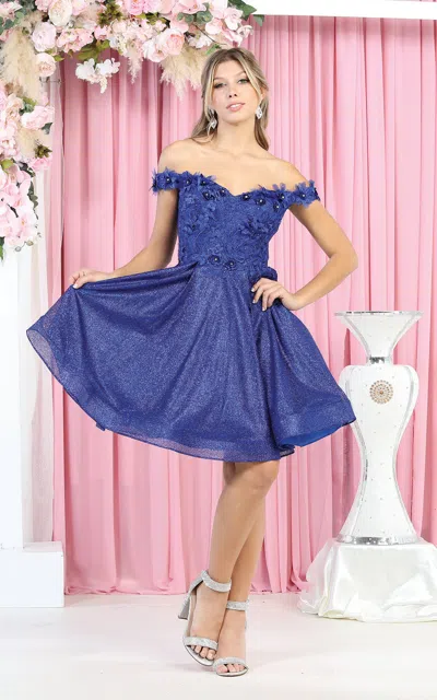 Truedames Homecoming Short Dress In Blue