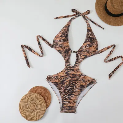 Truedames Hot New Sexy Hollow Out Backless Bikini Swimsuit For Women In Multi