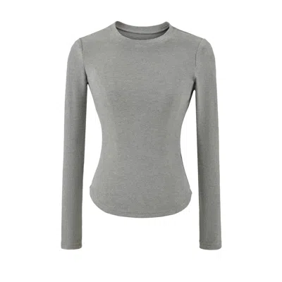 Truedames Hourglass Waist Long Sleeve T-shirt In Multi