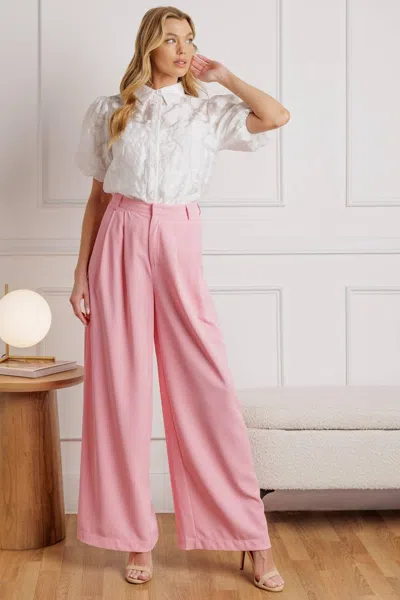 Truedames How Can It Be Woven Pants In Pink