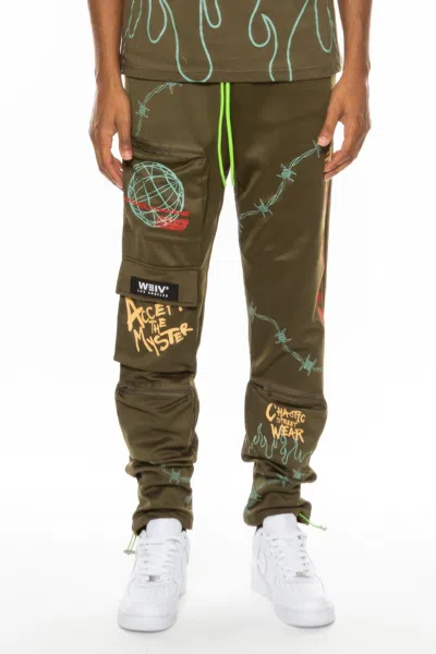 Truedames Hype Official Print Track Pant In Green