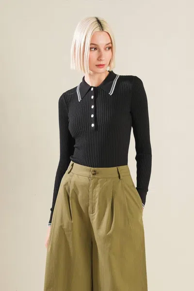 Truedames I'll Think About Polo Top In Brown