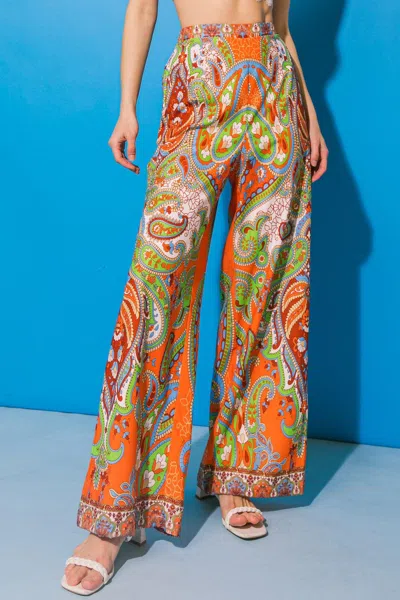 Truedames In A Good Place Woven Pants In Orange