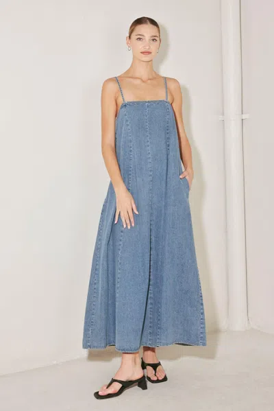 Truedames Indigo Weekend Theory Denim Midi Dress In Blue