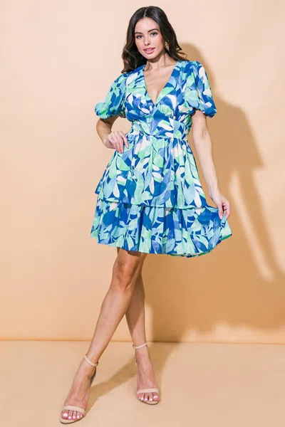 Truedames Instantly Lovable Woven Mini Dress In Blue
