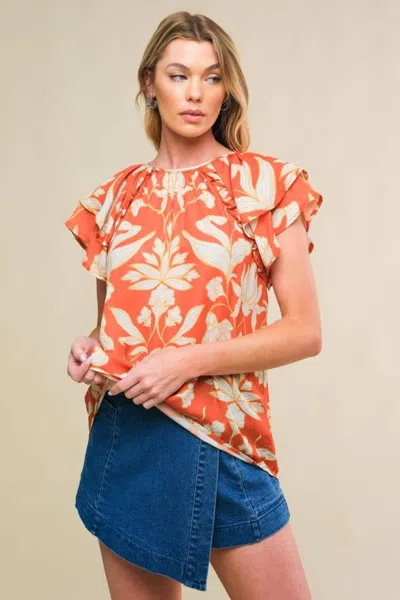 Truedames Into The Sky Woven Top In Multi