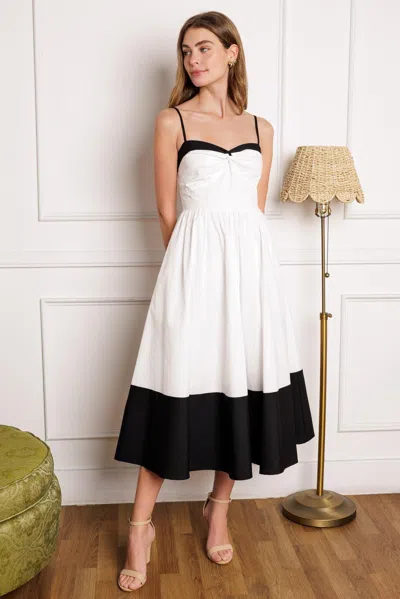 Truedames Island Heartbeat Woven Midi Dress In Multi