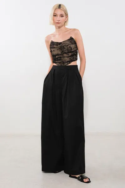 Truedames It's Perfect Timing Woven Pants In Black