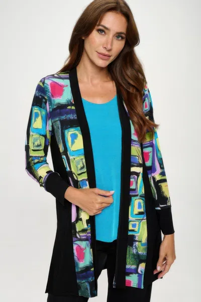 Truedames Ity Contrast Cardigan In Black