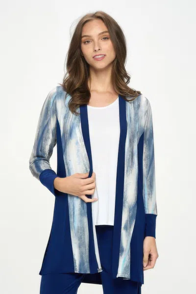 Truedames Ity Contrast Cardigan In Blue