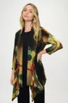 Truedames Ity Draped Wrap Jacket In Animal Print