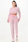 Truedames Jogger Set In Pink