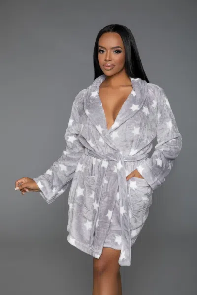 Truedames Kaylee Robe Star Print In Multi
