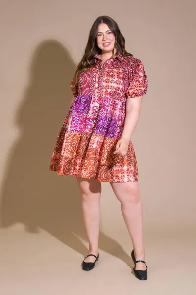 Truedames Keep It Interesting Woven Mini Dress In Multi
