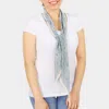 Truedames Lace Hand Dye Scarf In Gray
