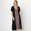 Truedames Lace Trim Long Cover Up Poncho In Black