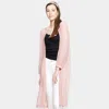 Truedames Laced Long Sleeve Poncho In Pink