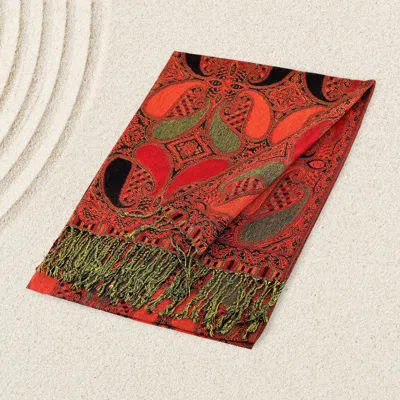 Truedames Large Paisley Pashmina Scarf Shawl In Multi