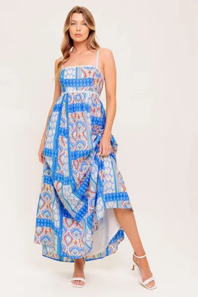 Truedames Lasting Magic Blue Woven Maxi Dress
