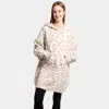 Truedames Leopard Hooded Wearable Blanket In Neutral