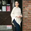 Truedames Leopard Mini Patterned Poncho In Black