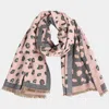 Truedames Leopard Pattern Fringe Oblong Scarf In Multi