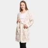 Truedames Leopard Patterned Cozy Robe In White