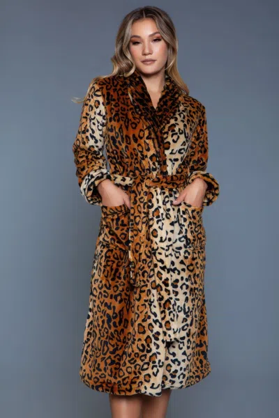 TRUEDAMES LEOPARD ROBE