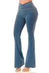 Truedames Light Weight Flare Jeans In Blue