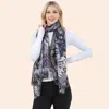 Truedames Lightweight Abstract Floral Print Scarf In Multi