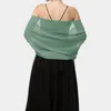 Truedames Lightweight Chiffon Shawl Scarf Wrap In Green